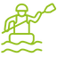 Green rafting icon